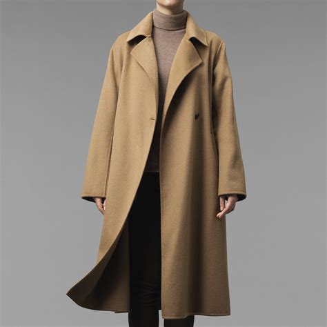 oversized long wool coat.